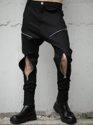 avant garde black pants