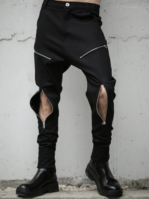 avant garde black pants